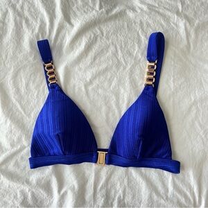 River Island Blue Bikini Top